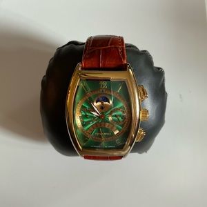 Bernoulli watch genuine leather 9” band self winding